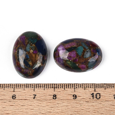 Dyed Synthetic Gemstone Cabochons G-T144-79C-1