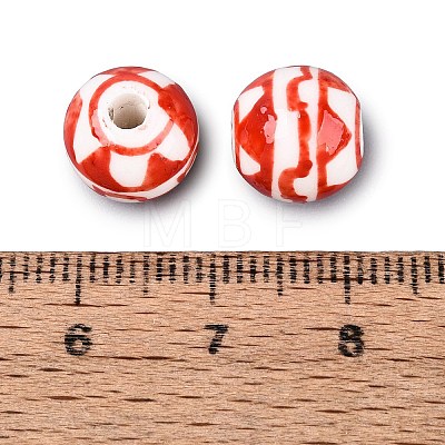 Handmade Porcelain Beads PORC-Q007-07E-1