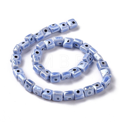 Handmade Porcelain Ceramic Beads Strands LAMP-B021-06H-1