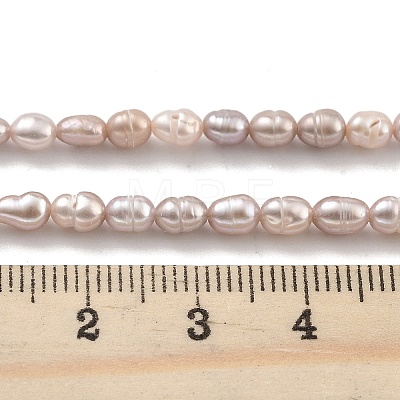 Natural Cultured Freshwater Pearl Beads Strands PEAR-P062-04A-1