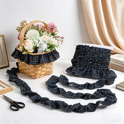 Polyester Wrinkle Ribbons DIY-FG0010-70A-1