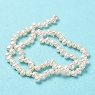 Natural Cultured Freshwater Pearl Beads Strands PEAR-J007-66-1