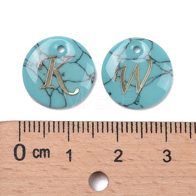 Synthetic Turquoise Charms G-MSMC007-36-1