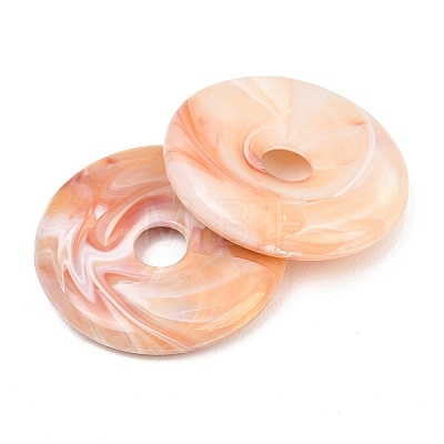 Opaque Acrylic Imitation Jade Pendants OACR-T033-12A-1