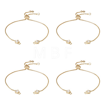 Rack Plating Adjustable Brass Slider Bracelets YS-TAC0001-14G-1