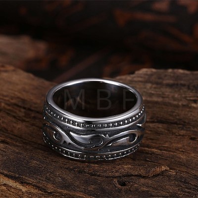 Men's Stainless Steel Finger Rings RJEW-BB29955-10-1