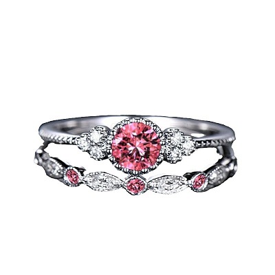 Alloy Micro Pave Cubic Zirconia Finger Rings for Women FS-WG2E042-02-1