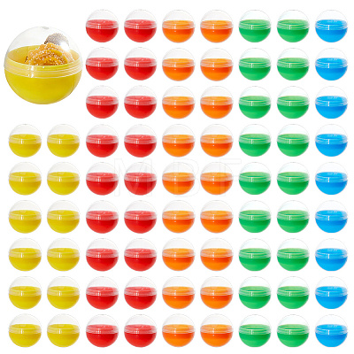 100Pcs PP Plastic Round Vending Machine Egg Capsules AJEW-DC0004-15-1