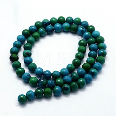 Synthetic Chrysocolla Beads Strands G-I199-34-10mm-1
