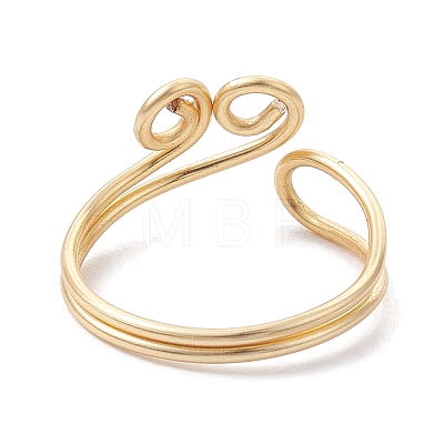 Copper Wire Wrapped Toe Open Ring RJEW-JR00621-1