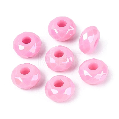 Opaque Acrylic European Beads OACR-E033-23K-1