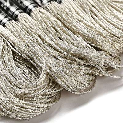 10 Skeins 12-Ply Metallic Polyester Embroidery Floss OCOR-Q057-A02-1