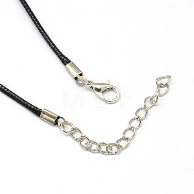 Waxed Cord Necklace Making NJEW-R229-1.5mm-1