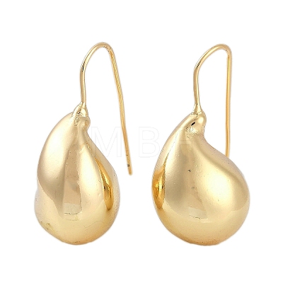 Teardrop Brass Dangle Earrings for Women EJEW-D280-01G-1