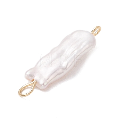 Natural Keshi Pearl Connector Charms PALLOY-JF04238-02-1