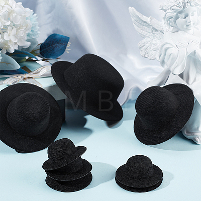 BENECREAT 12Pcs 3 Styles EVA Cloth Mini Hat Fascinator Base AJEW-BC0007-02-1