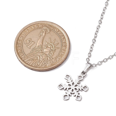 Non-Tarnish 201 Stainless Steel Pendants Necklace NJEW-JN04863-1