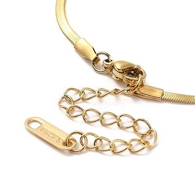Ion Plating(IP) 304 Stainless Steel Herringbone Chain Bracelet for Men Women BJEW-E058-01A-G-1