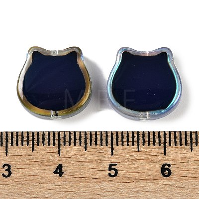 Electroplate Two Tone Glass Mood Beads GLAA-Z007-12B-1