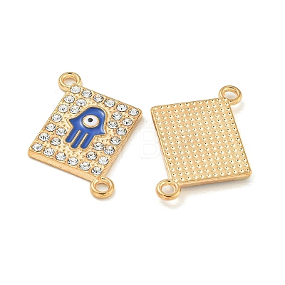 Alloy Blue Enamel Connector Charms ENAM-S003-02B-1