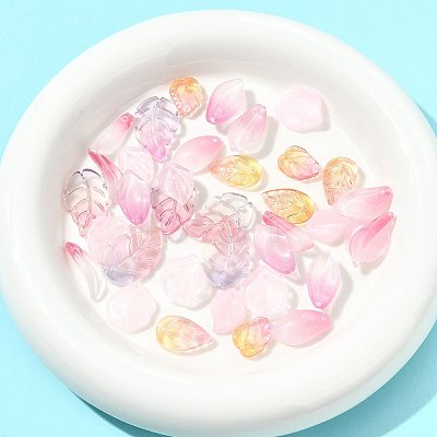 120Pcs 8 Styles Glass Pendants GLAA-FS0002-38-1