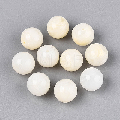 Round Acrylic Imitation Gemstone Beads X-OACR-R029-16mm-29A-1