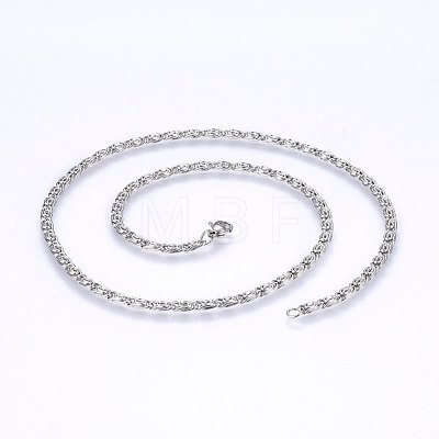 Tarnish Resistant 304 Stainless Steel Lumachina Chain Necklaces NJEW-P226-08P-01-1