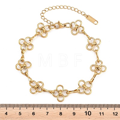 304 Stainless Steel Link Chain Bracelets for Women BJEW-A161-01B-G-1