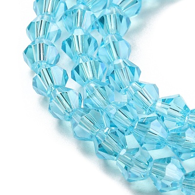 Transparent Electroplate Glass Beads Strands EGLA-A039-T3mm-A20-1