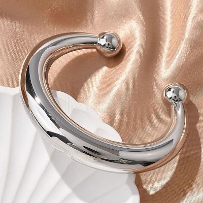 304 Stainless Steel Cuff Bangles BJEW-S161-05P-1