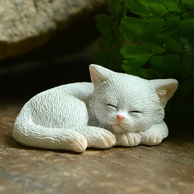 Creative Resin Poses Cat Figurine Display Decorations ANIM-PW0001-154G-1