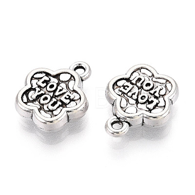 Tibetan Style Alloy Charms TIBE-N013-19AS-1
