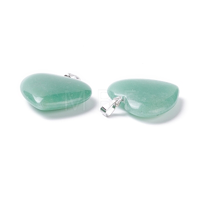 Natural Green Aventurine Pendants G-G956-B37-FF-1