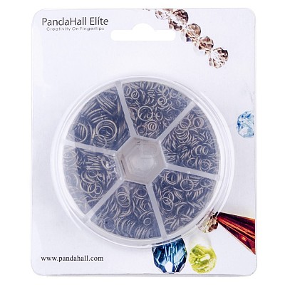 1 Box Iron Plated Jump Rings 4mm to 10mm in Diameter Antique Bronze for Jewelry Making IFIN-PH0001-06AB-NF-1
