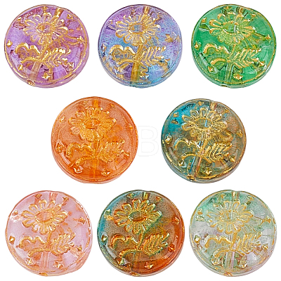 2 Strands Glass Beads Strands GLAA-PA0001-64-1