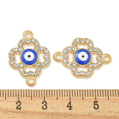 Alloy Blue Enamel Connector Charms ENAM-S003-02I-1