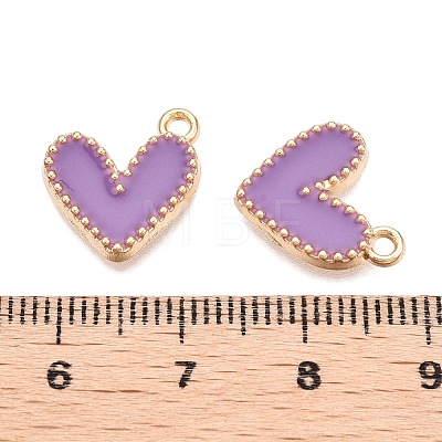 Rack Plating Alloy Enamel Charms ENAM-N056-343G-B-1