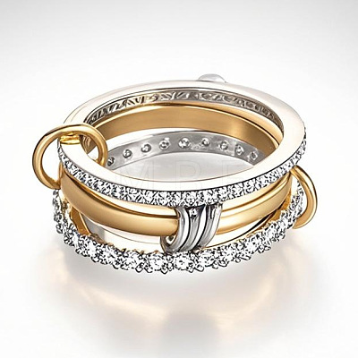 Ring Alloy with Crystal Rhinestone Finger Rings FS-WGDB9DD-01-1