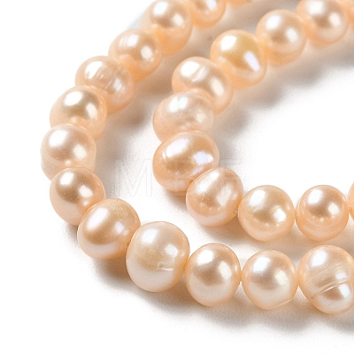 Natural Cultured Freshwater Pearl Beads Strands PEAR-E018-77-1