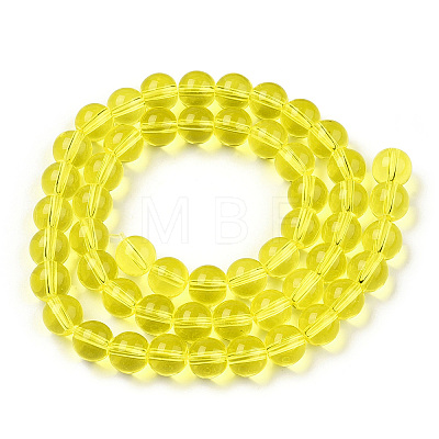 Transparent Glass Beads Strands GLAA-T032-T10mm-12-1