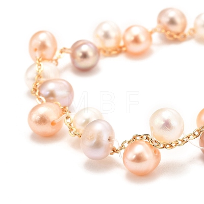 Natural Pearl Beaded Bracelets BJEW-D447-03G-02A-1
