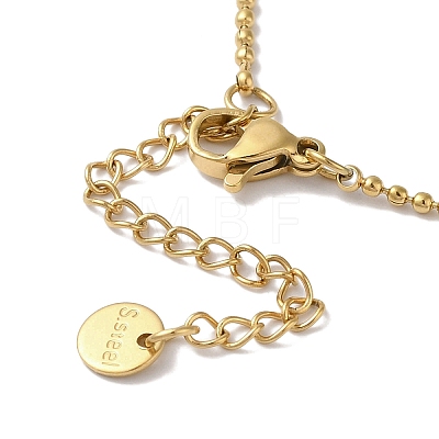 304 Stainless Steel Ball Chain Necklaces NJEW-I126-10G-1