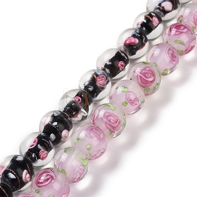 Handmade Lampwork Beads Strands LAMP-K027-05-1