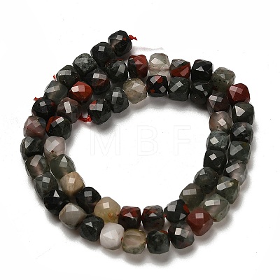 Natural African Bloodstone Beads Strands G-H078-C26-01-1