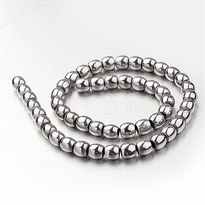 Electroplate Non-magnetic Synthetic Hematite Bead Strands G-F300-43-1