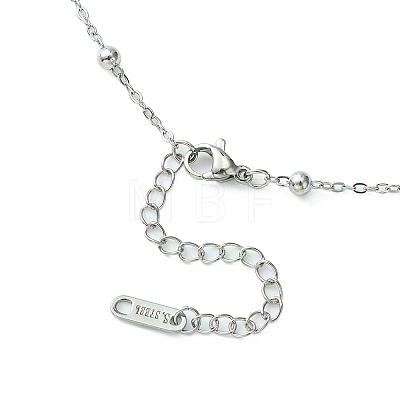 304 Stainless Steel Satellite Chain Necklace for Men Women NJEW-YW0001-09-1