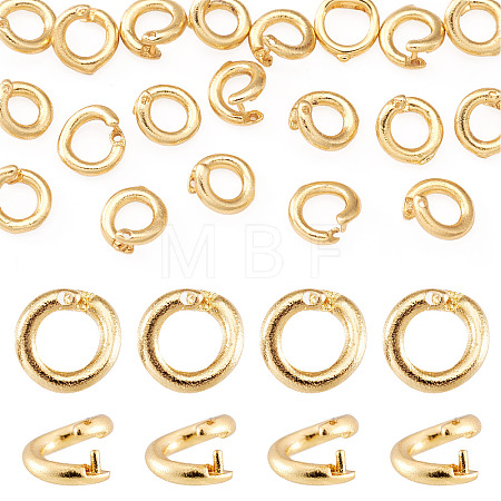 20Pcs Brass Open Jump Rings KK-TA0008-76G-1