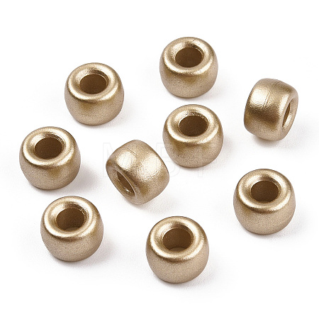 Spray Painted Plastic Beads KY-T025-01-G02-1