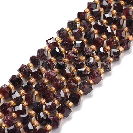 Natural Garnet Beads Strands G-P463-38-1