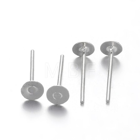Rack Plating Iron Ear Studs Findings X-IFIN-M029-06P-NR-1